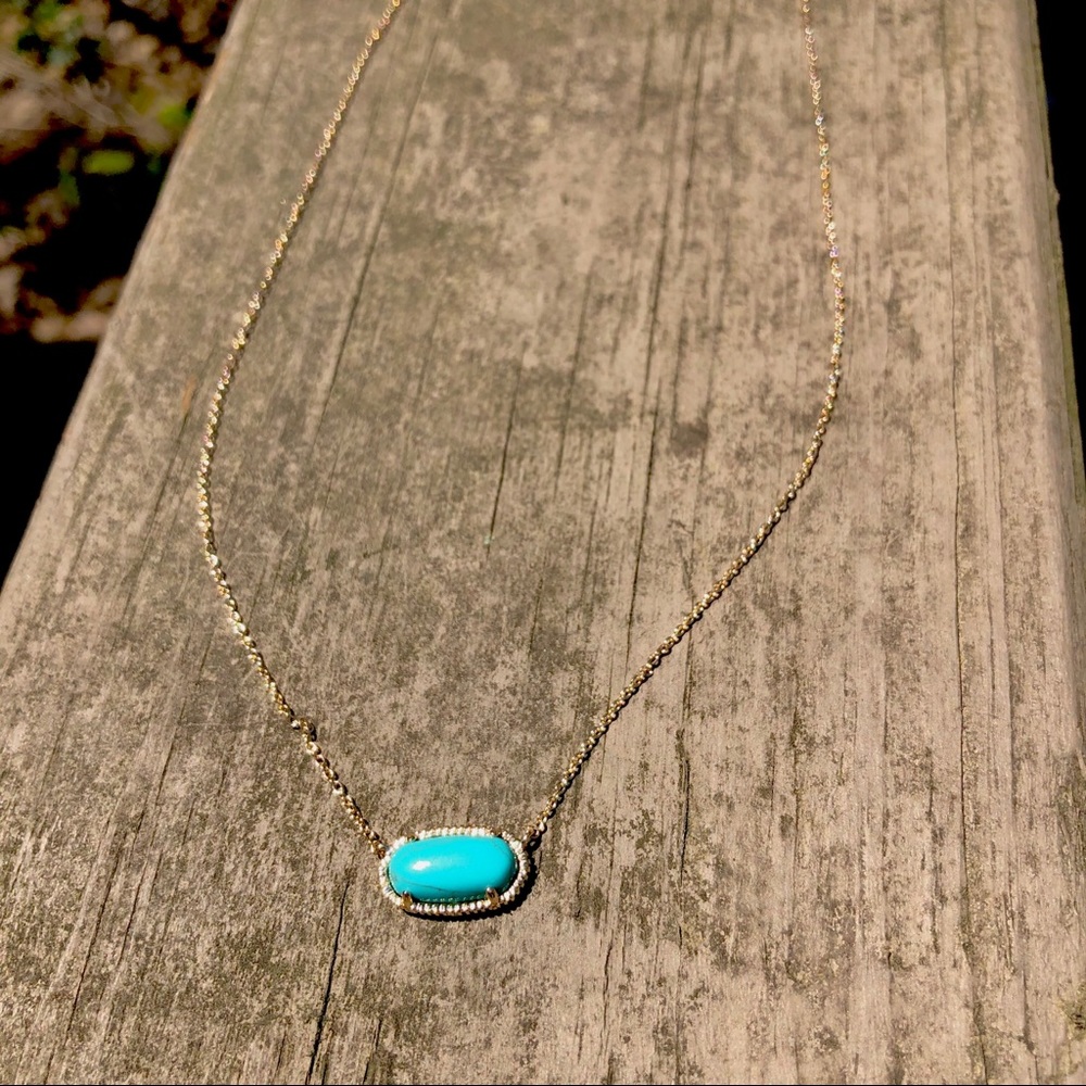(3/$15 sale) petite turquoise boutique necklace - Picture 2 of 8